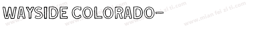 wayside colorado字体转换